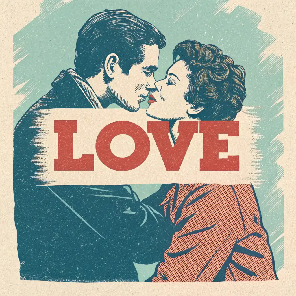 Retro Poster style with bold typography, flat colors, and vintage design